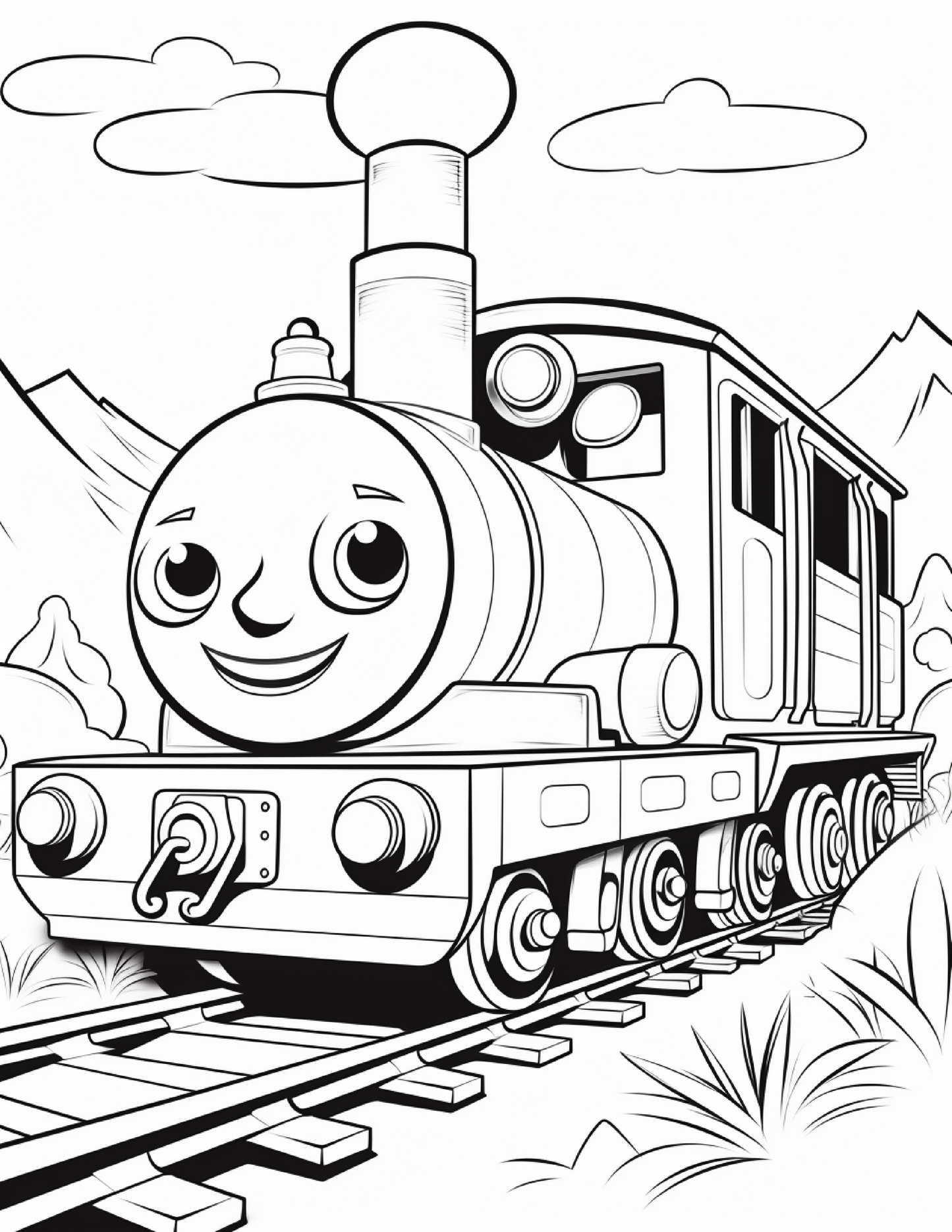 360 Cute Train Coloring Pages – All Aboard for a Creative Journey!