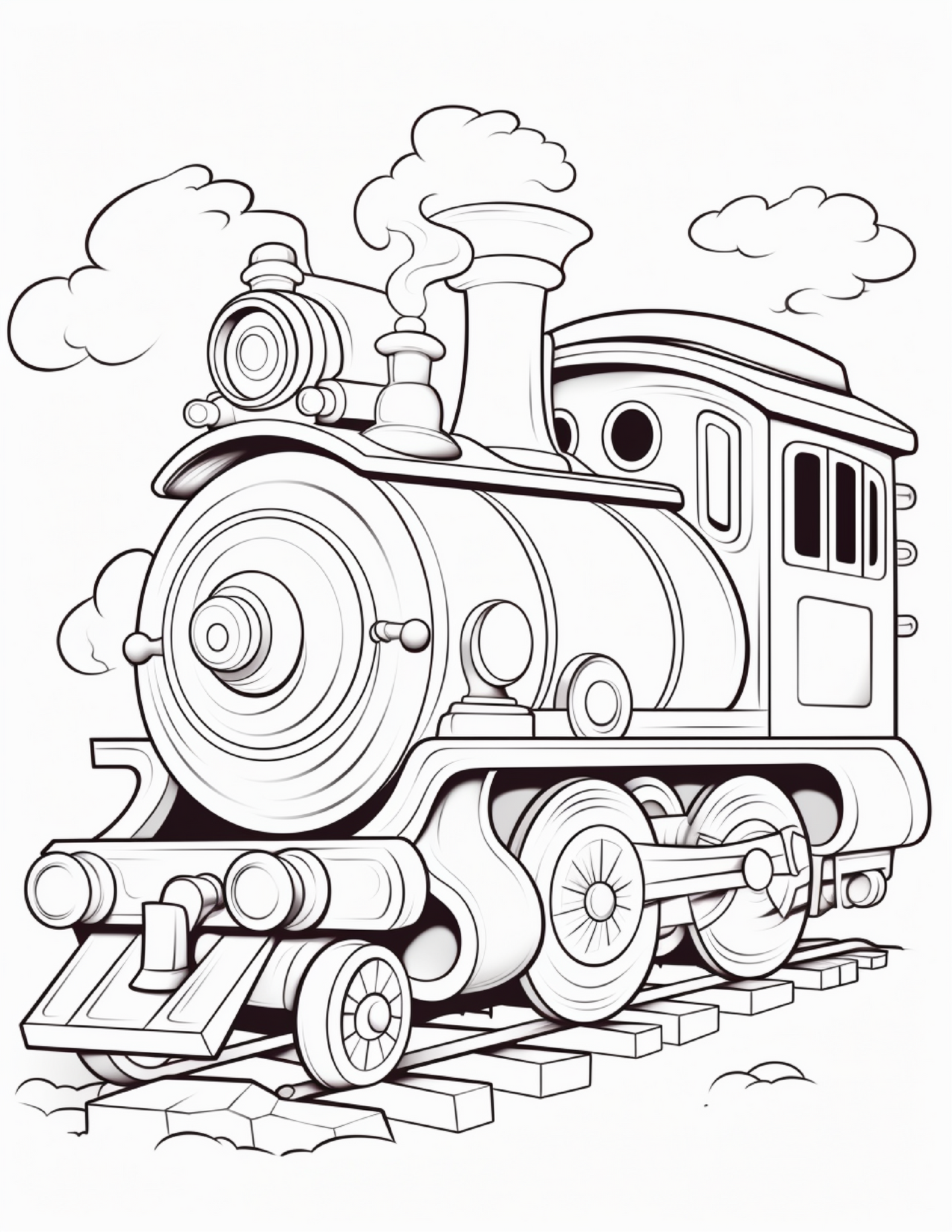 360 Cute Train Coloring Pages – All Aboard for a Creative Journey!