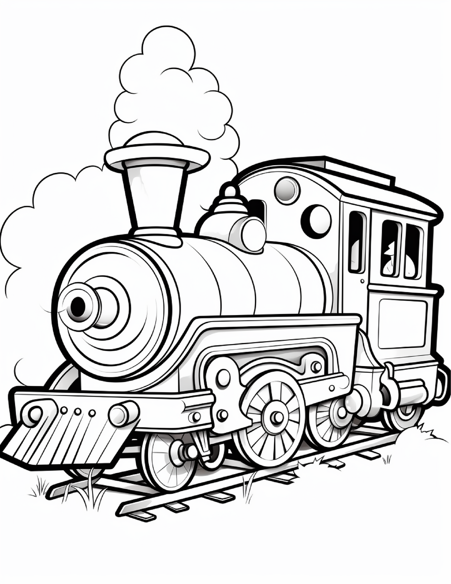 360 Cute Train Coloring Pages – All Aboard for a Creative Journey!