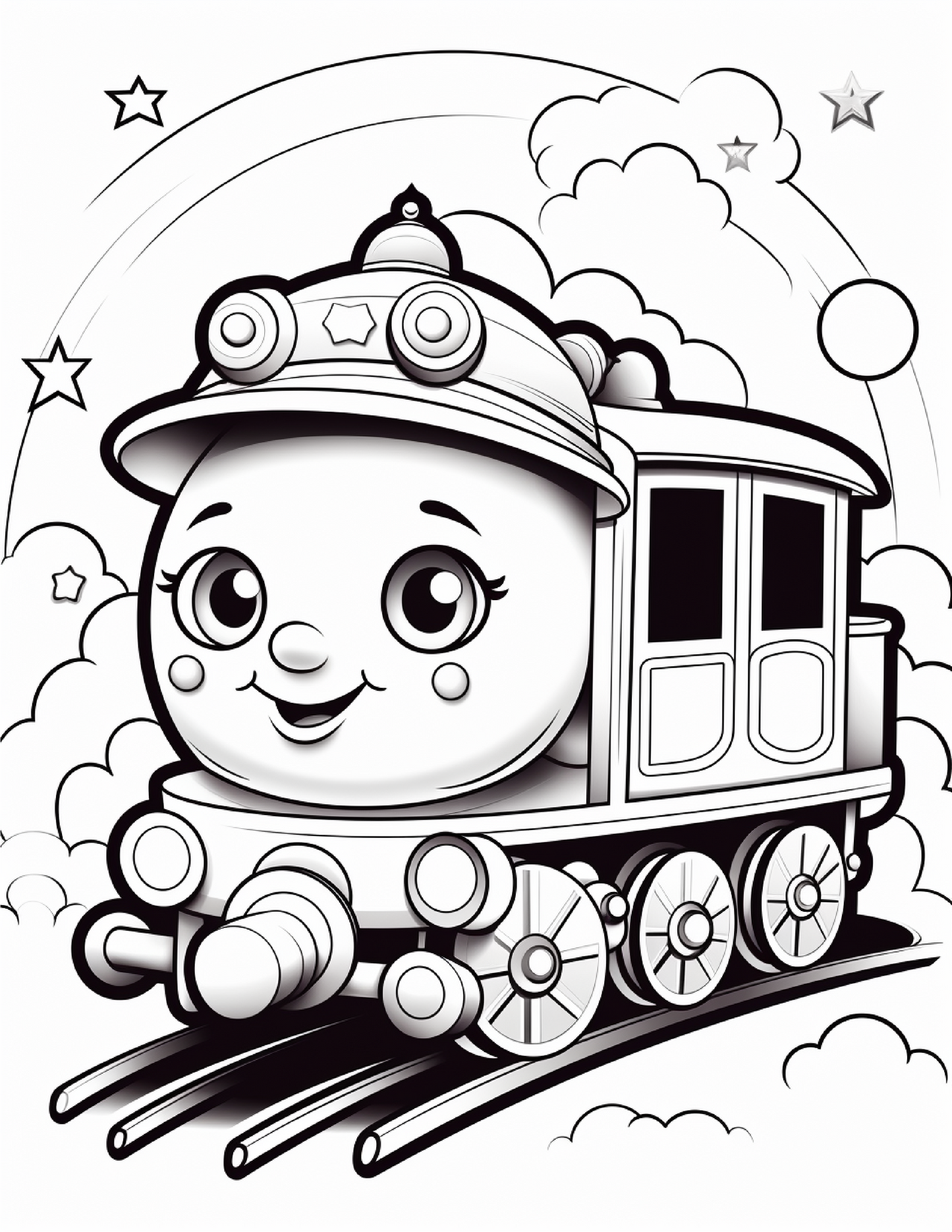 360 Cute Train Coloring Pages – All Aboard for a Creative Journey!