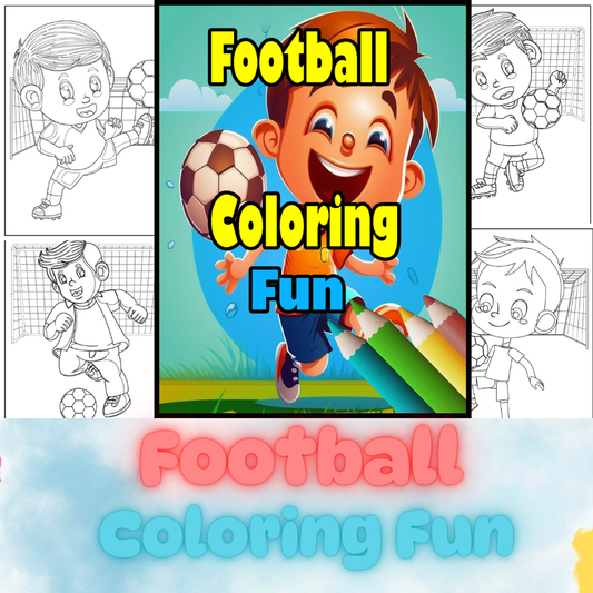 Coloring Book Football – 100 Pages of Action-Packed Fun!