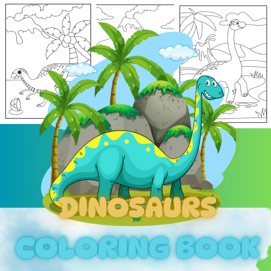 Dinosaur Animals Activity Book – 120 Pages of Fun & Learning!