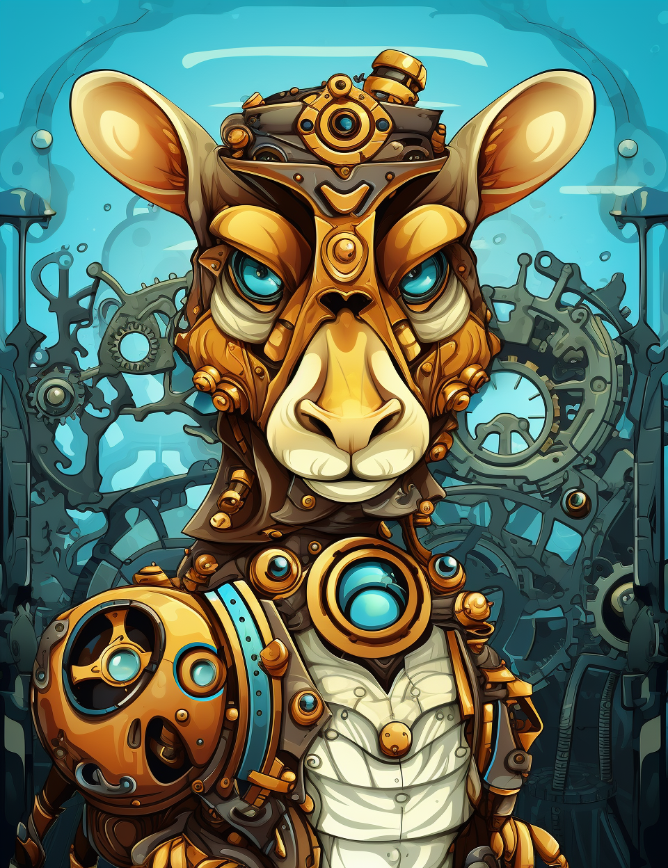 200 Steampunk Animals Coloring Pages – A Mechanical Wonderland of Creativity!