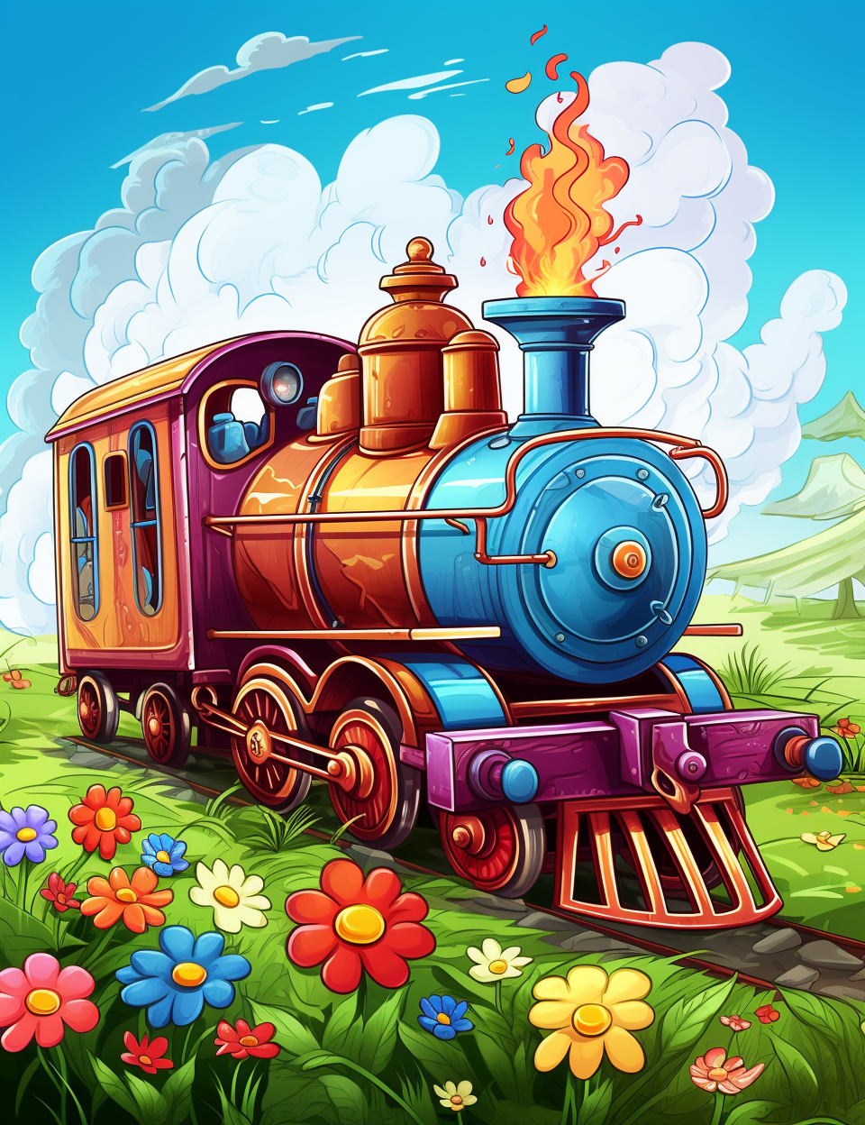 360 Cute Train Coloring Pages – All Aboard for a Creative Journey!