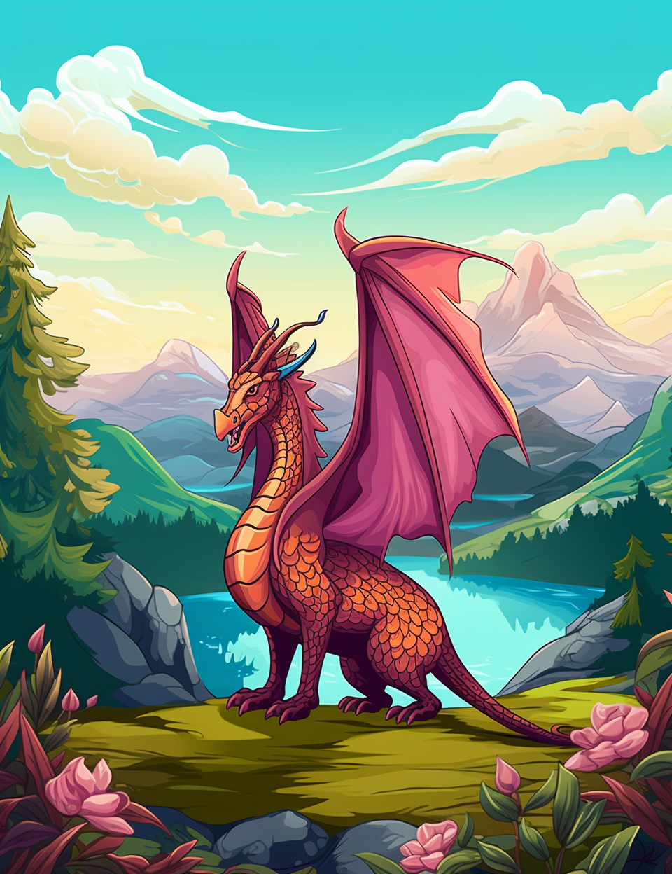 Mythical Fantasy Dragon Coloring Pages – Unleash Your Creativity with Legendary Beasts!