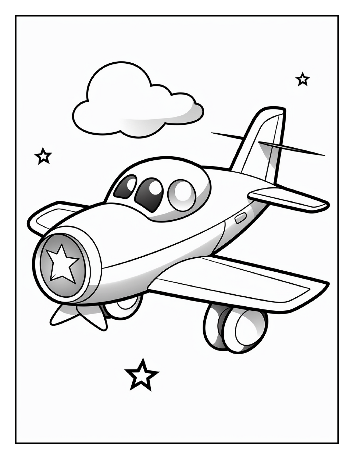 200 Cute Airplane Coloring Pages – A High-Flying Adventure in Creativity!