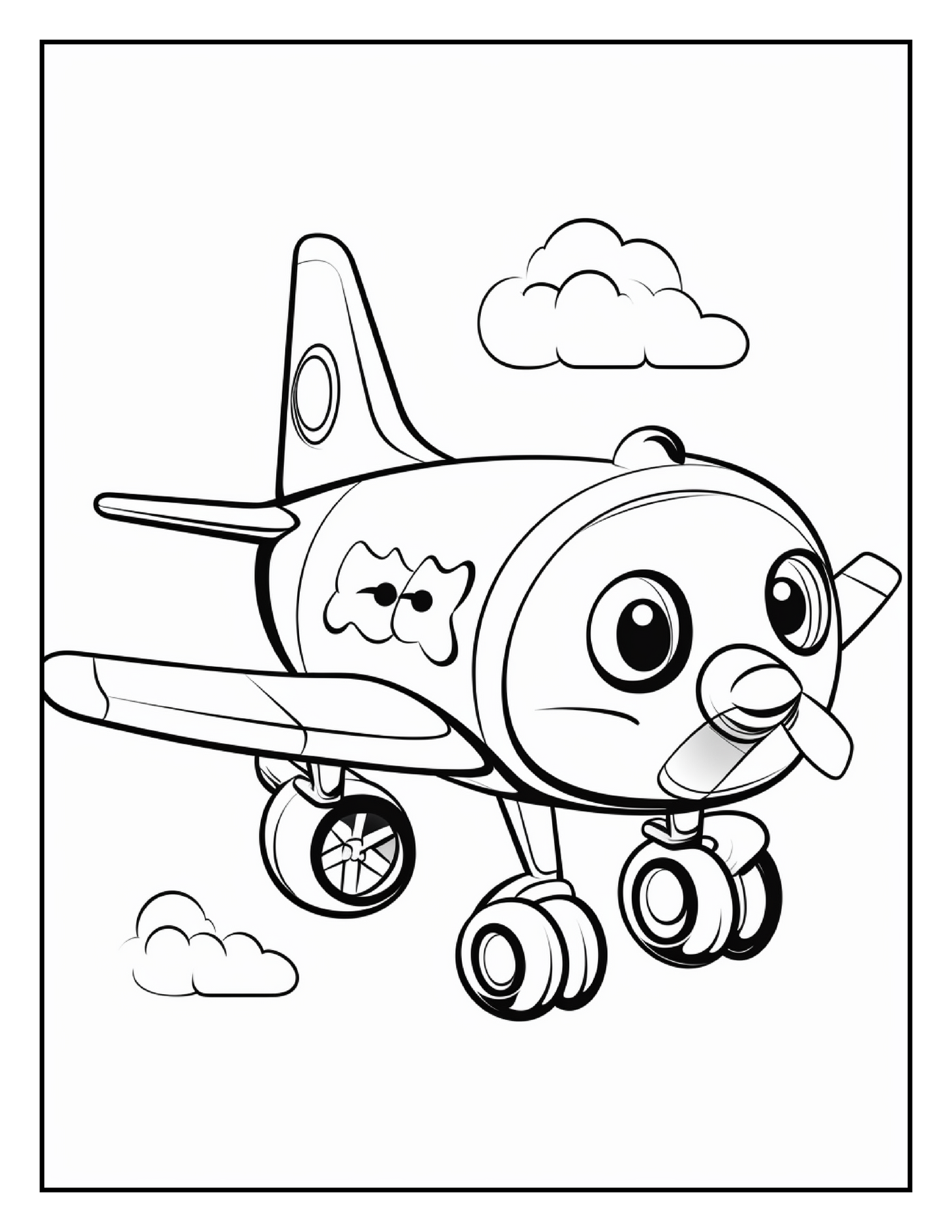 200 Cute Airplane Coloring Pages – A High-Flying Adventure in Creativity!