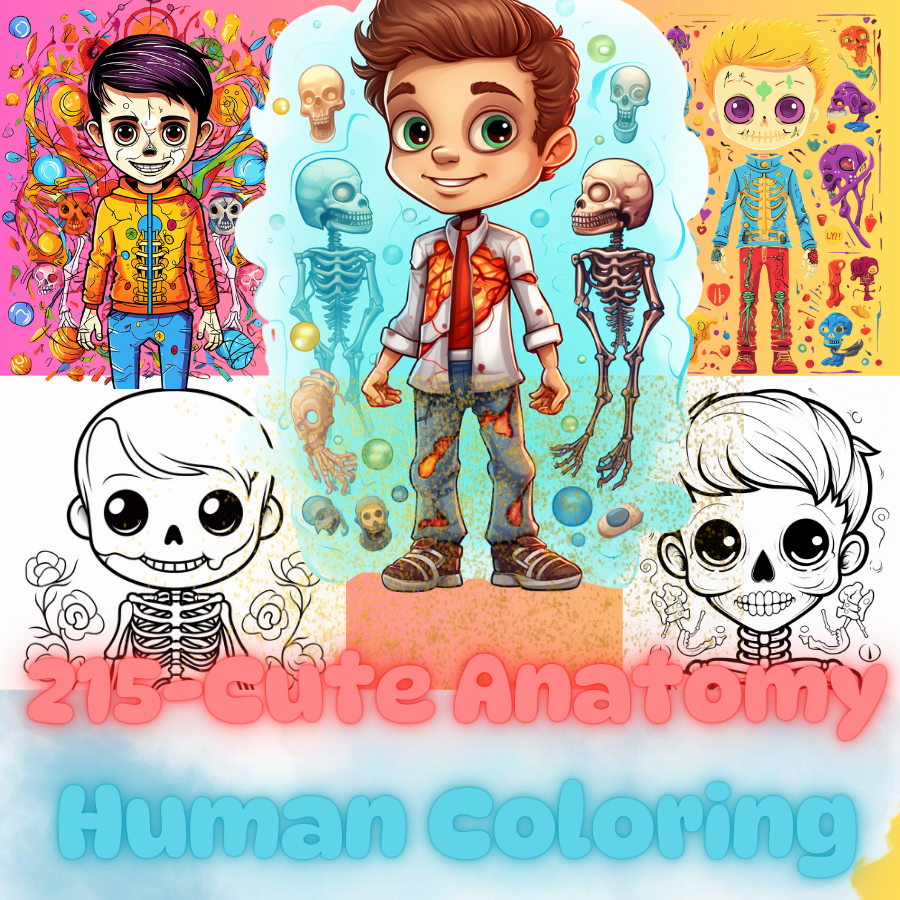 215 Cute Anatomy Human Coloring – A Fun & Adorable Way to Learn About the Human Body!