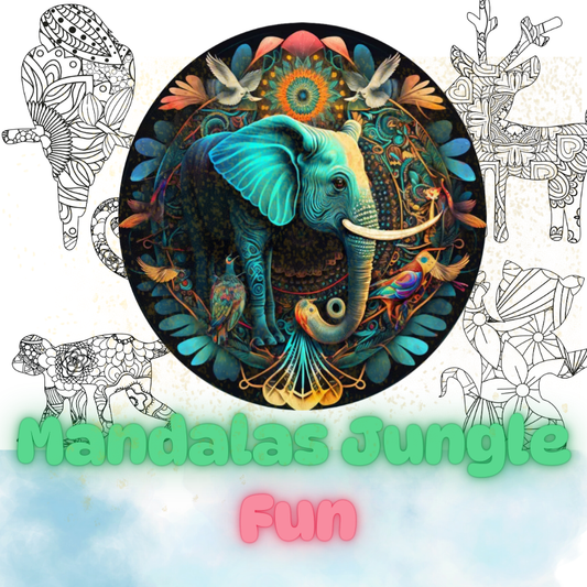 Coloring Animals Mandalas – 100 Pages of Relaxing & Creative Art!