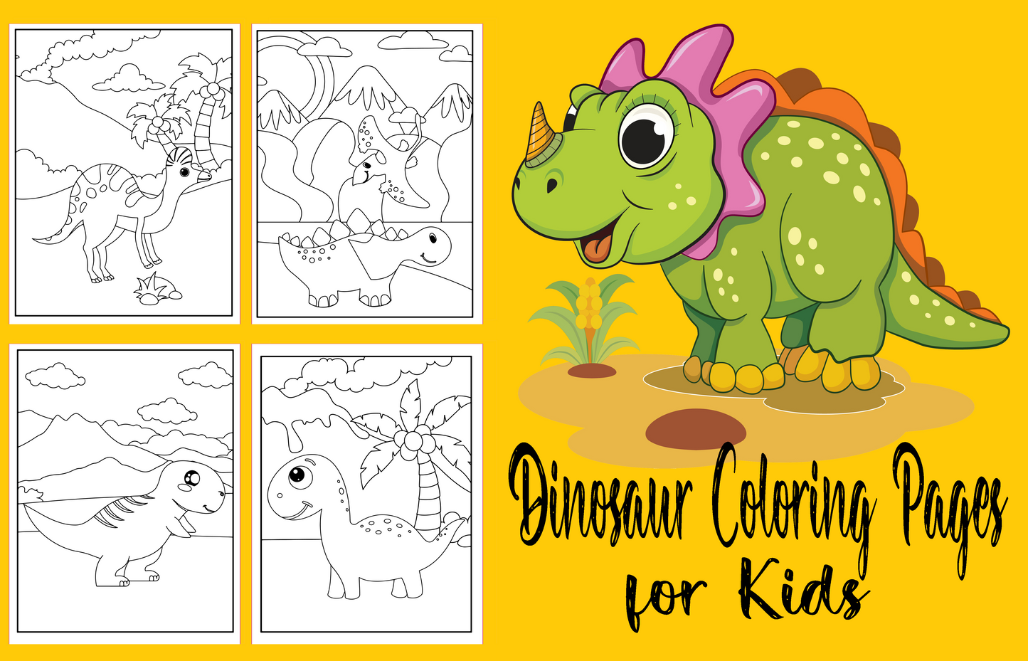 Dinosaur Animals Activity Book – 120 Pages of Fun & Learning!