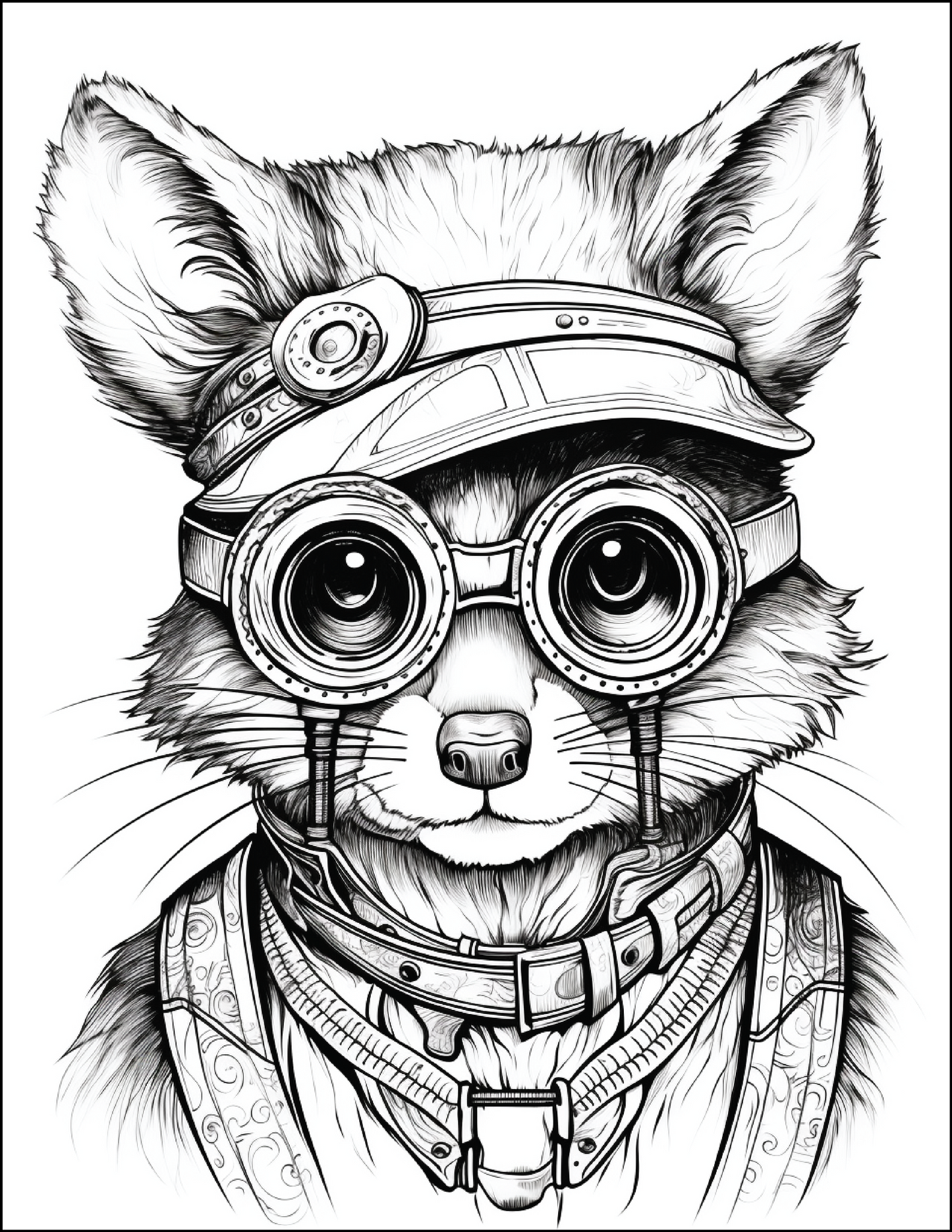 200 Steampunk Animals Coloring Pages – A Mechanical Wonderland of Creativity!