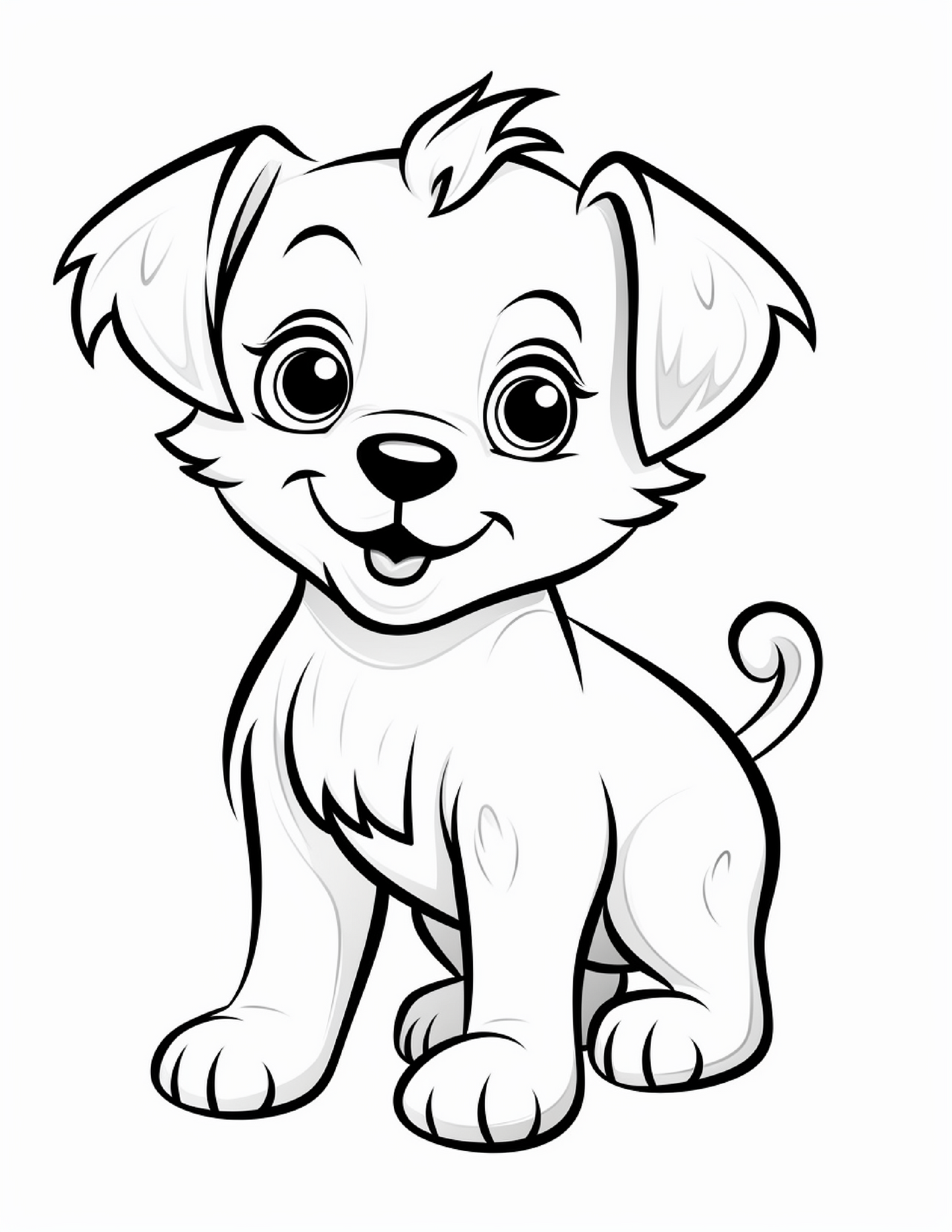 200 Cute & Adorable Dog Coloring Pages – Perfect for Dog Lovers!