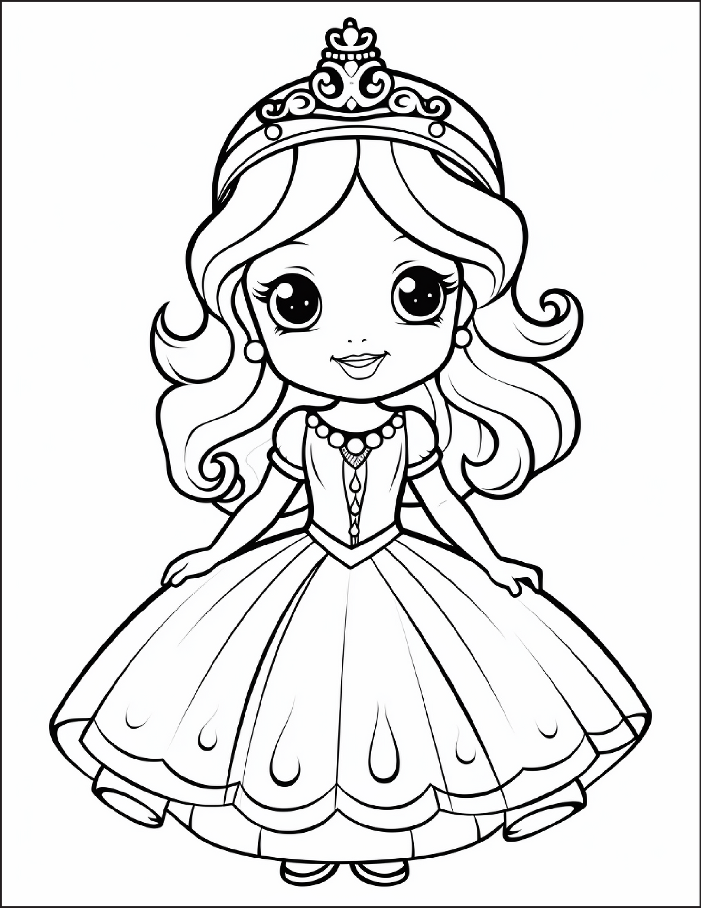 200 Cute Princess Coloring Pages – A Magical Adventure Awaits!